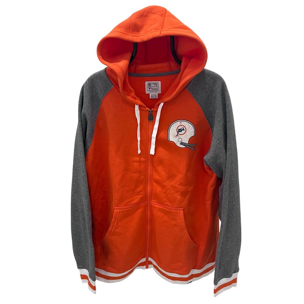 Vintage NFL Proline Fanatics Adult XL Miami Dolphins Old School Logo Hoodie